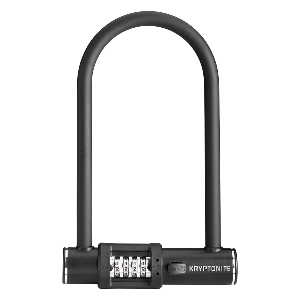 Kryptonite Combo Bike U-Lock, 12mm Steel Shackle, 4-Digit Combination