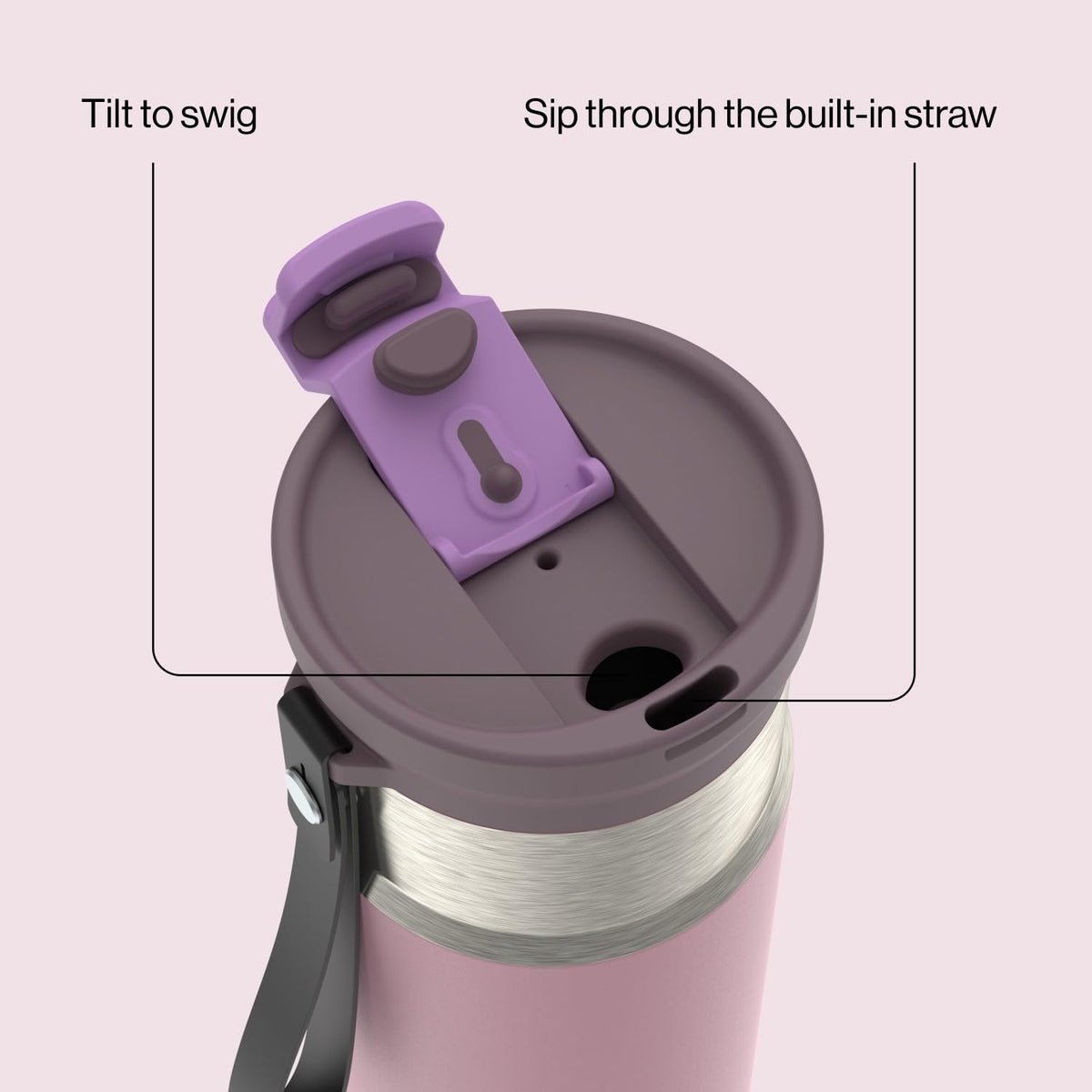 Contigo DualSip Compact Water Bottle, 16oz