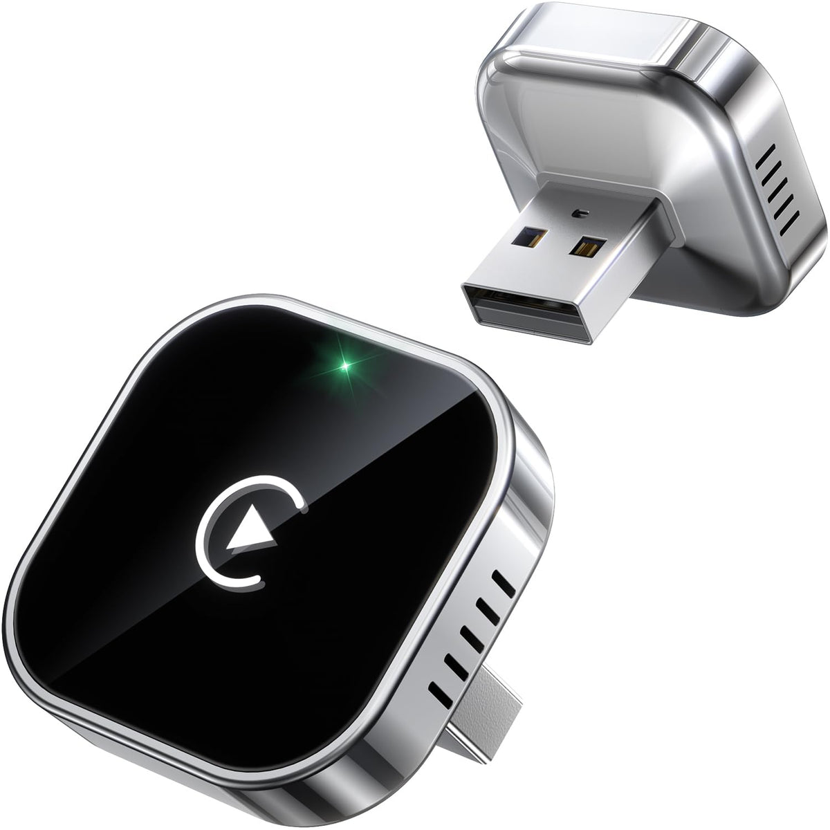 Teeran Mini Wireless CarPlay Adapter for iPhone, USB and USB-C