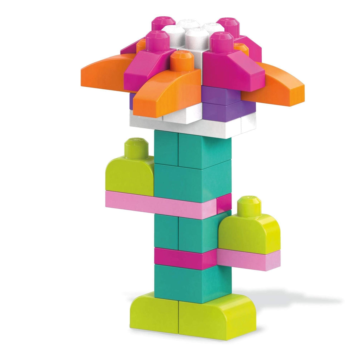 Mega Bloks First Builders Big Building Bag, 80 Pieces, Pink, Ages 1+