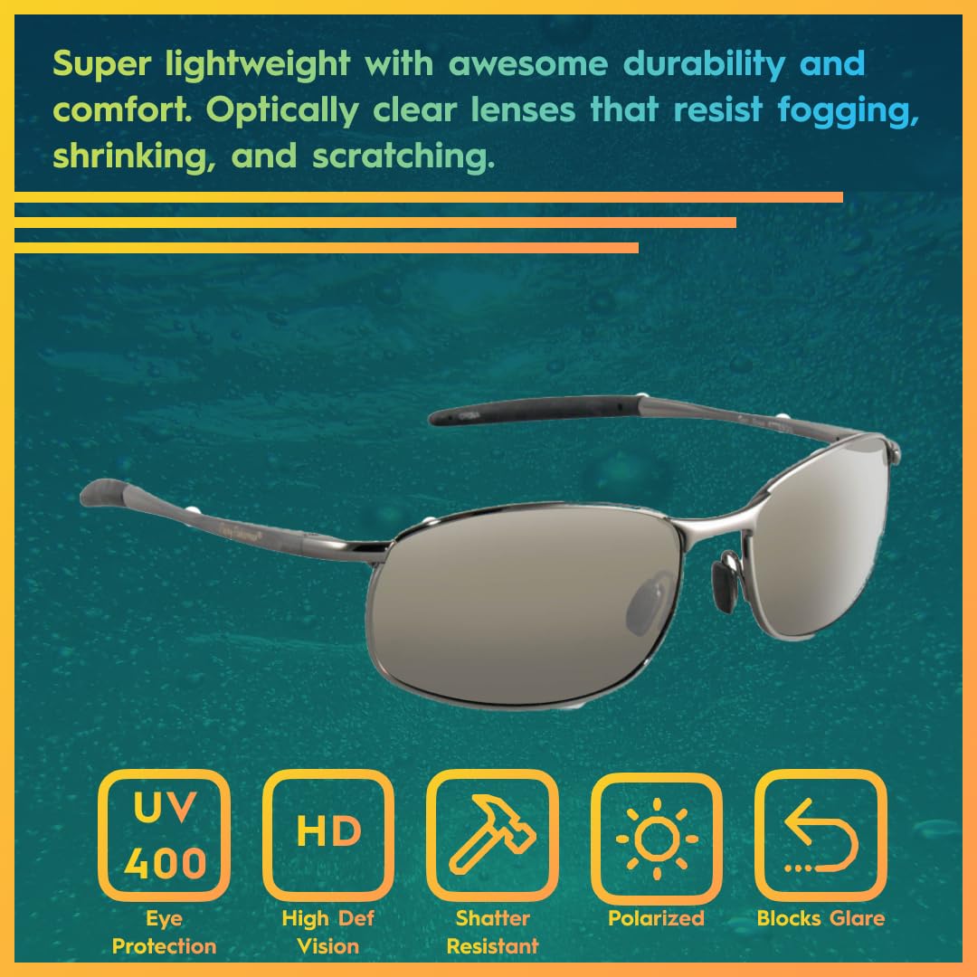 Flying Fisherman San Jose Polarized Sunglasses, Gunmetal/Smoke