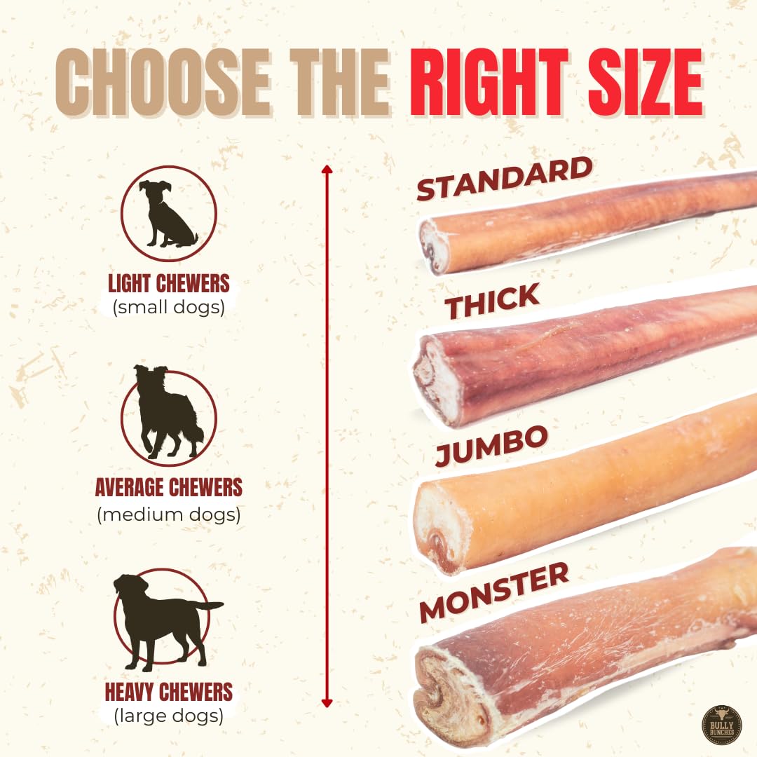 Bully Bunches 6" Standard Bully Sticks, 5 Pack