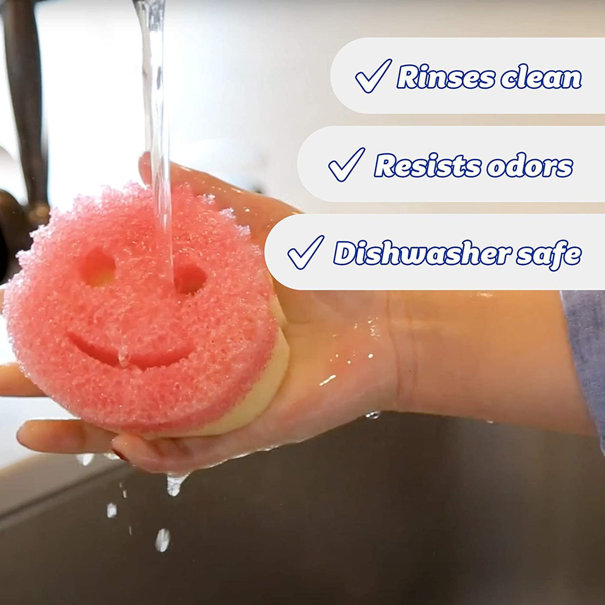 Scrub Daddy Scrub Mommy Dual Sided Sponge, 4 Count