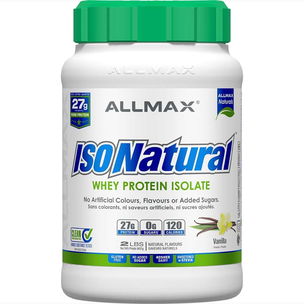 Allmax IsoNatural Protein Isolate Powder, Vanilla, 2 lb