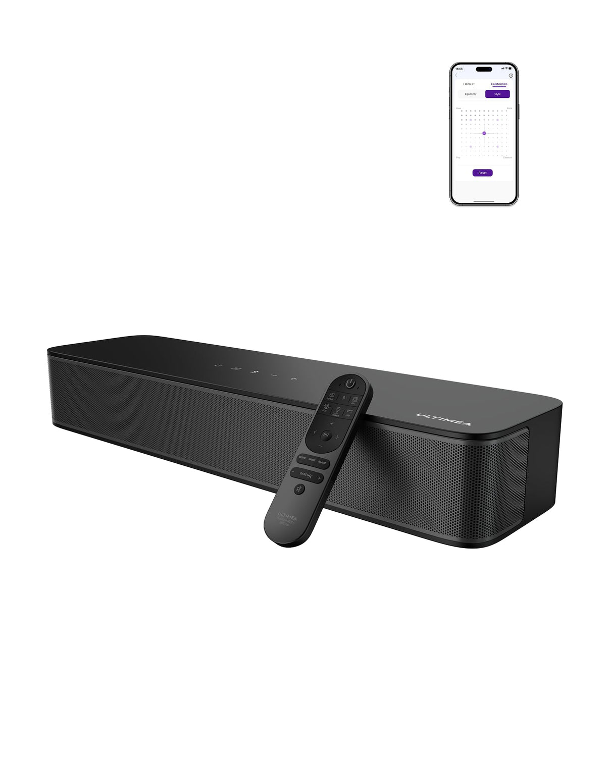 ULTIMEA Poseidon M20 Pro 2.1ch Soundbar with Built-In Subwoofer
