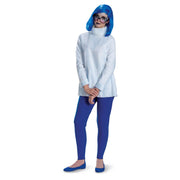 Disguise Inside Out Sadness Deluxe Costume and Wig, Adult Size (4-6)