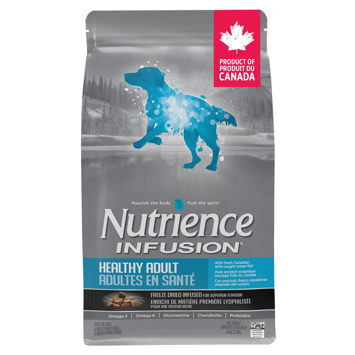 Nutrience Infusion Adult Dry Dog Food, Ocean Fish, 10 kg (22 lb)