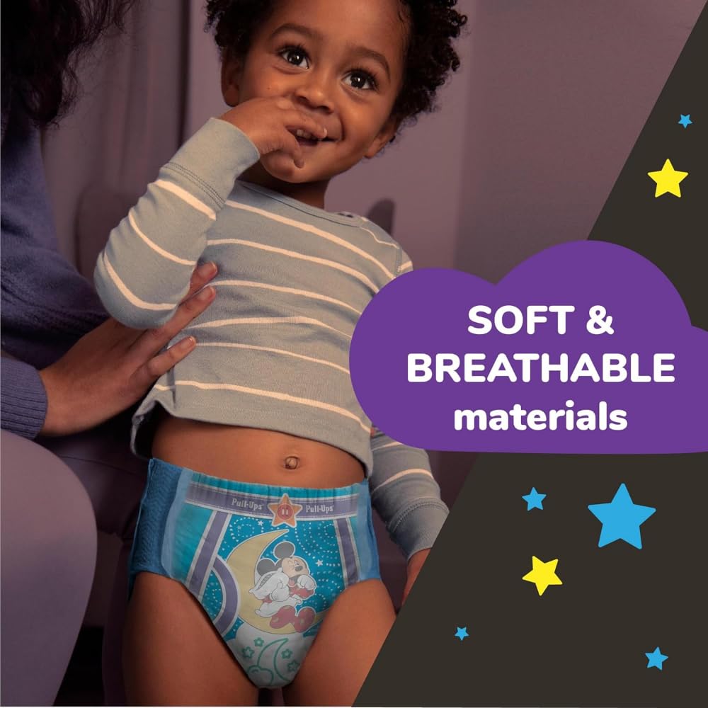 Huggies Pull-Ups Boys' Night-Time Training Pants, 3T-4T, 60ct