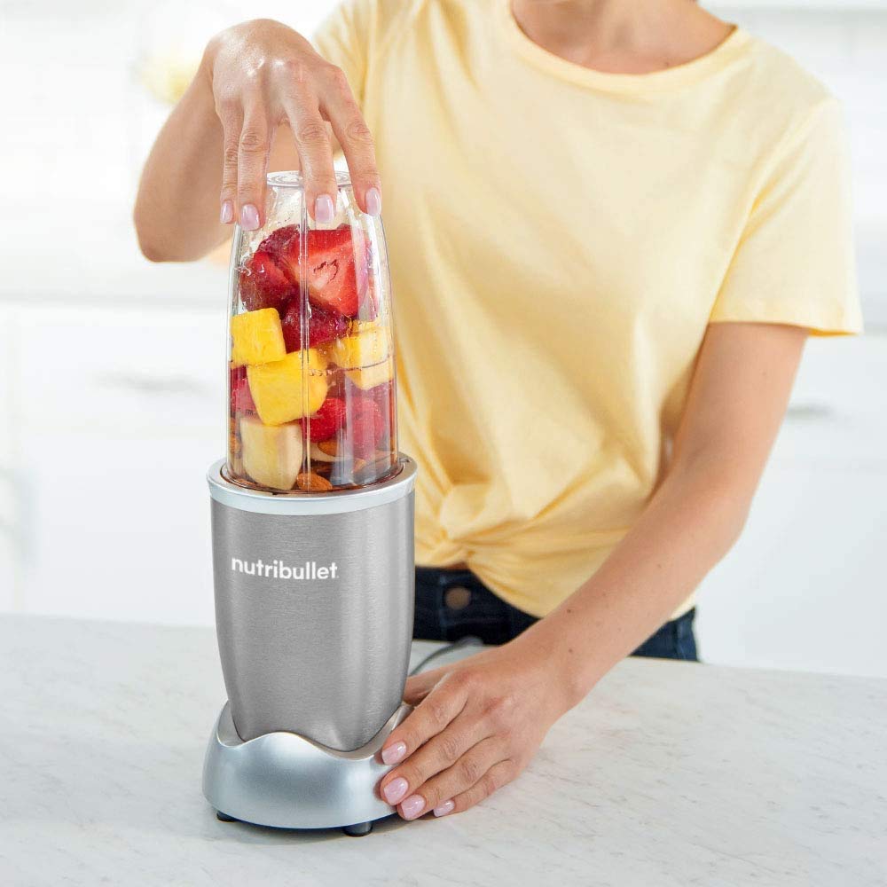 NutriBullet PRO Single Serve Blender, 900W, Silver, NB9-0902S