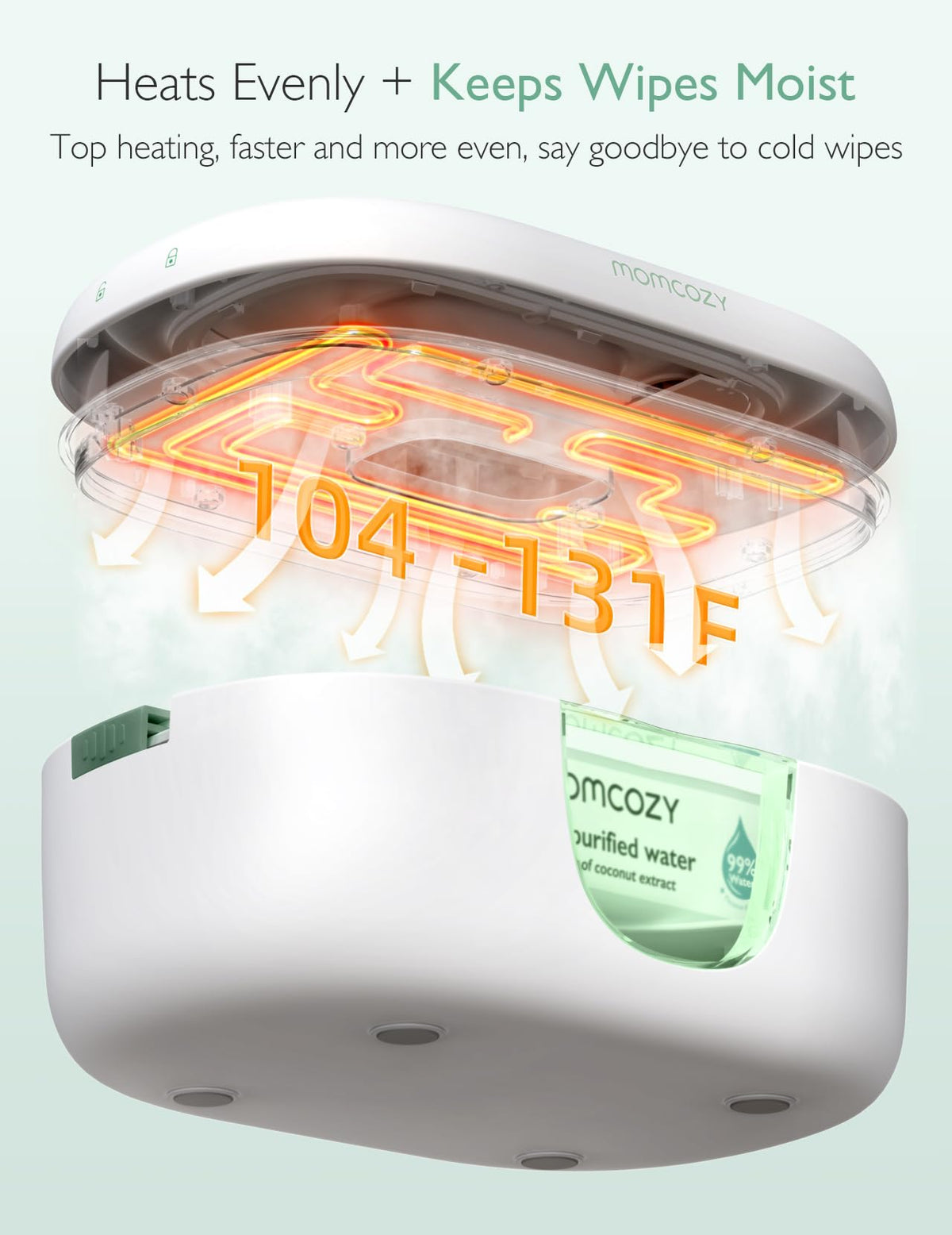 Momcozy Baby Wipe Warmer with Night Light