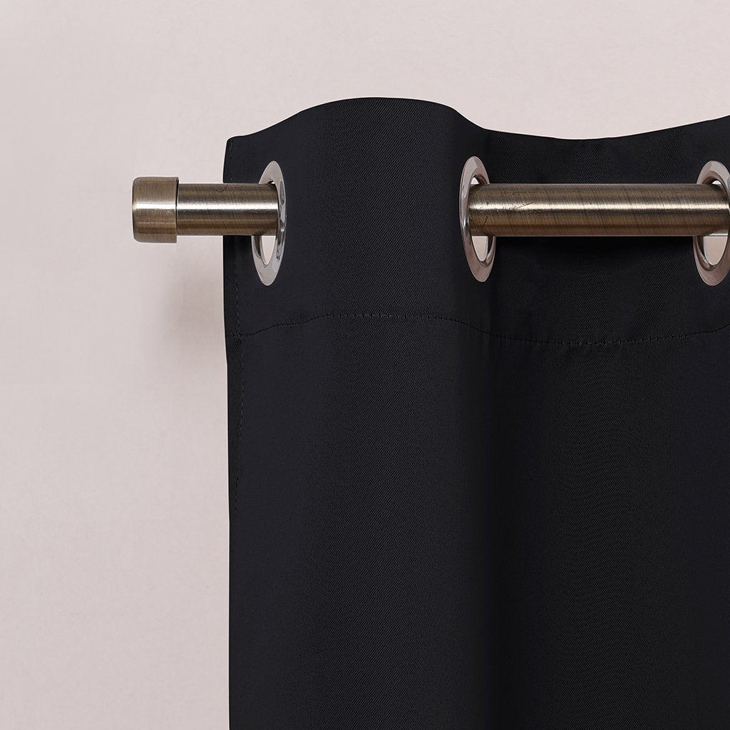 NICETOWN Blackout Valance for Small Window, 1 Pack, W52 x L36, Black