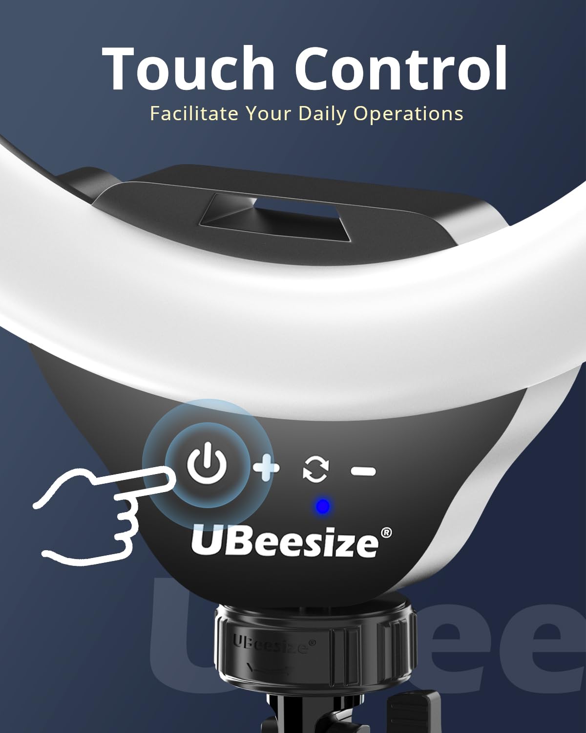 UBeesize Ring Light with 62 in Tripod Stand, 12 in