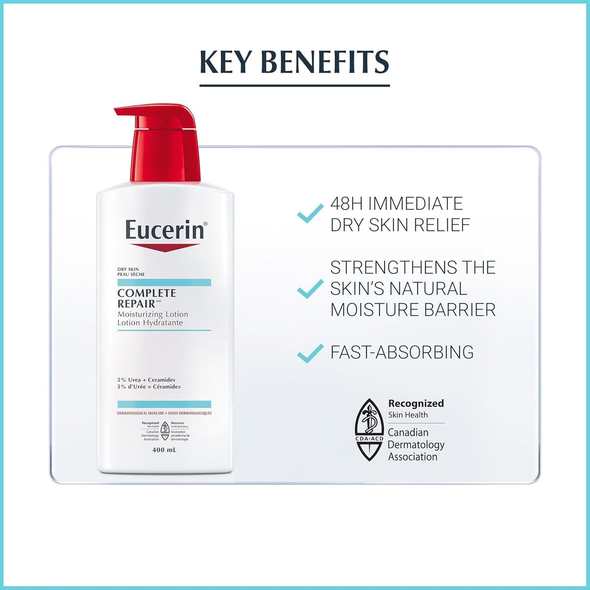 Eucerin Complete Repair Moisturizing Lotion, 400ml