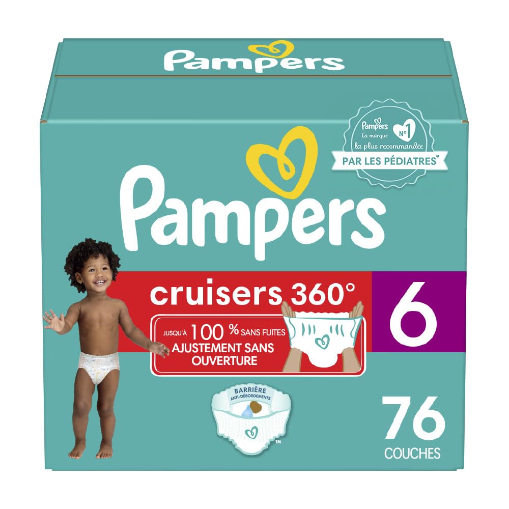 Pampers Cruisers 360 Pull-On Diapers, Size 6, 76 Count