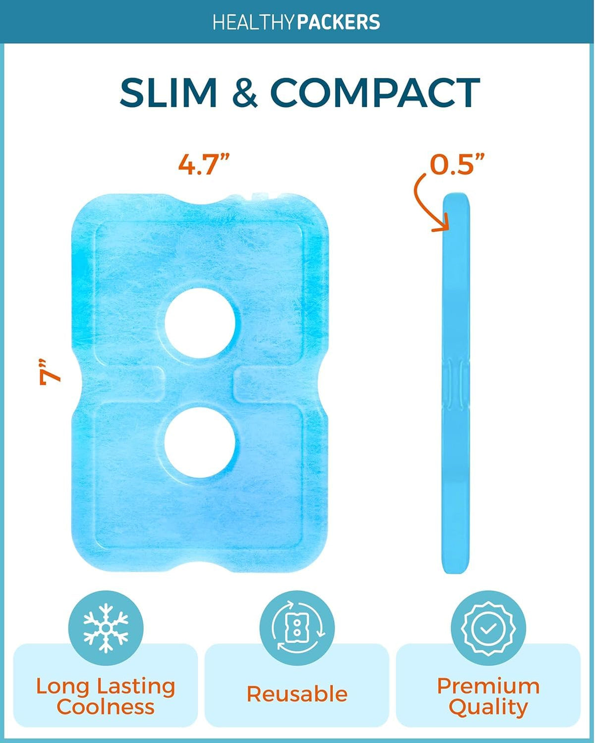 Healthy Packers Original Slim Reusable Ice Pack