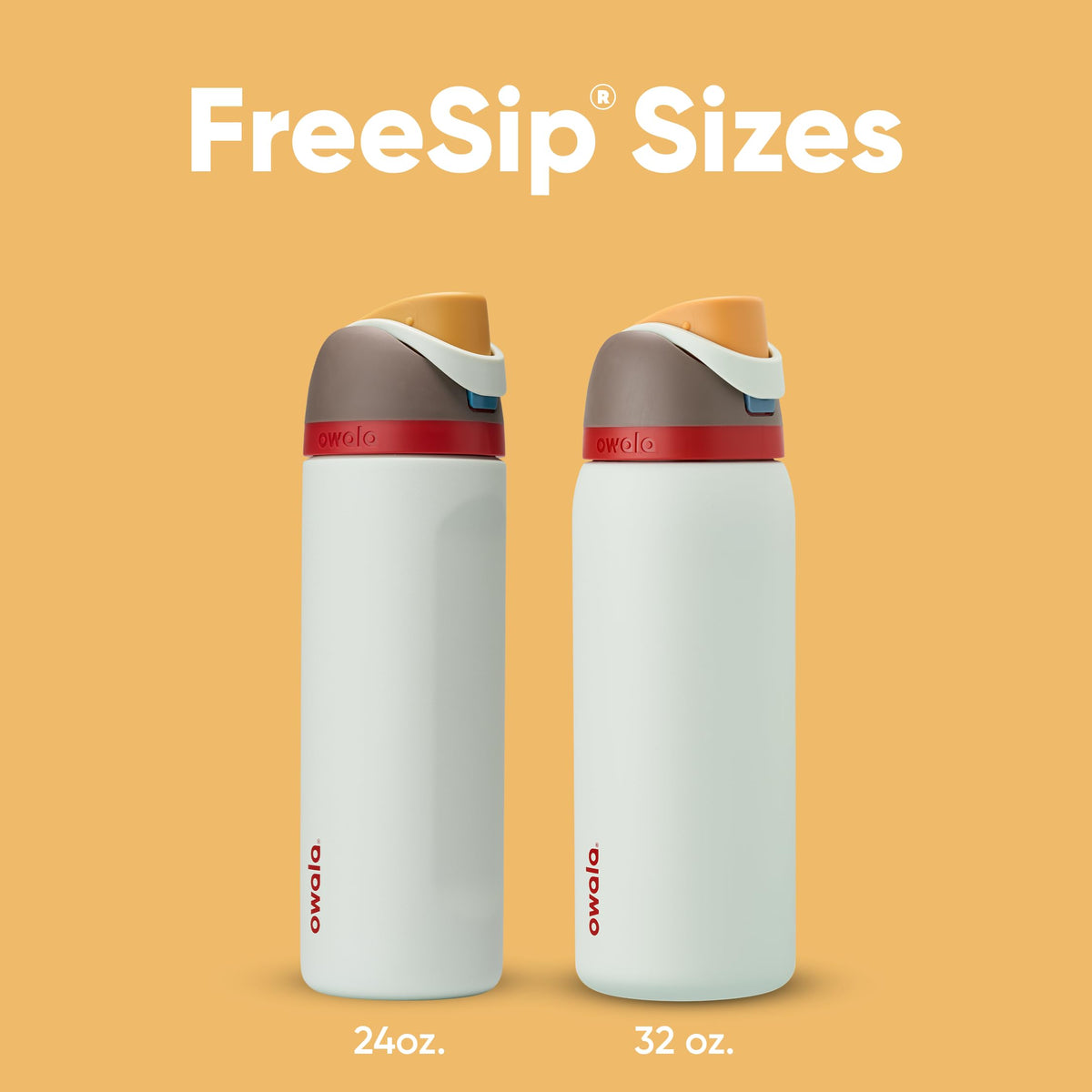 Owala FreeSip Stainless Steel Water Bottle, 24 oz, Boneyard