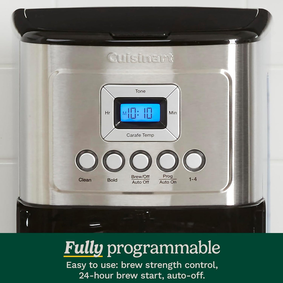 Cuisinart 14-Cup Programmable Coffee Maker, Stainless Steel, DCC-3200C
