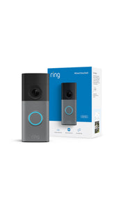 Ring Wired Doorbell, Retinal 2K Video, Speckled Grey