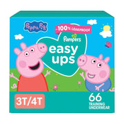 Pampers Easy Ups Potty Training Pants, Peppa, Size 5 (3T-4T), 66 Count