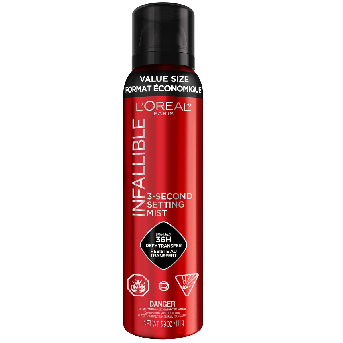 L'Oréal Paris Infallible 3-Second Setting Spray, Jumbo, 150 ml