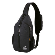 WATERFLY Sling Bag Crossbody Backpack, Black