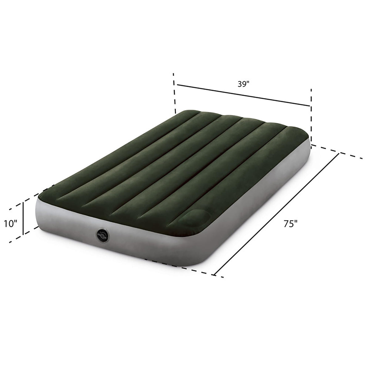 Intex 64761E Dura-Beam Standard Downy Air Mattress, Twin