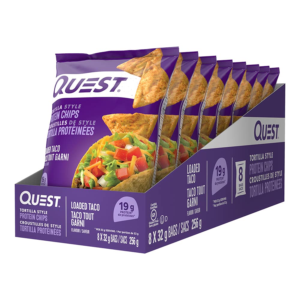 Quest Tortilla Style Protein Chips, Loaded Taco, 8 Count