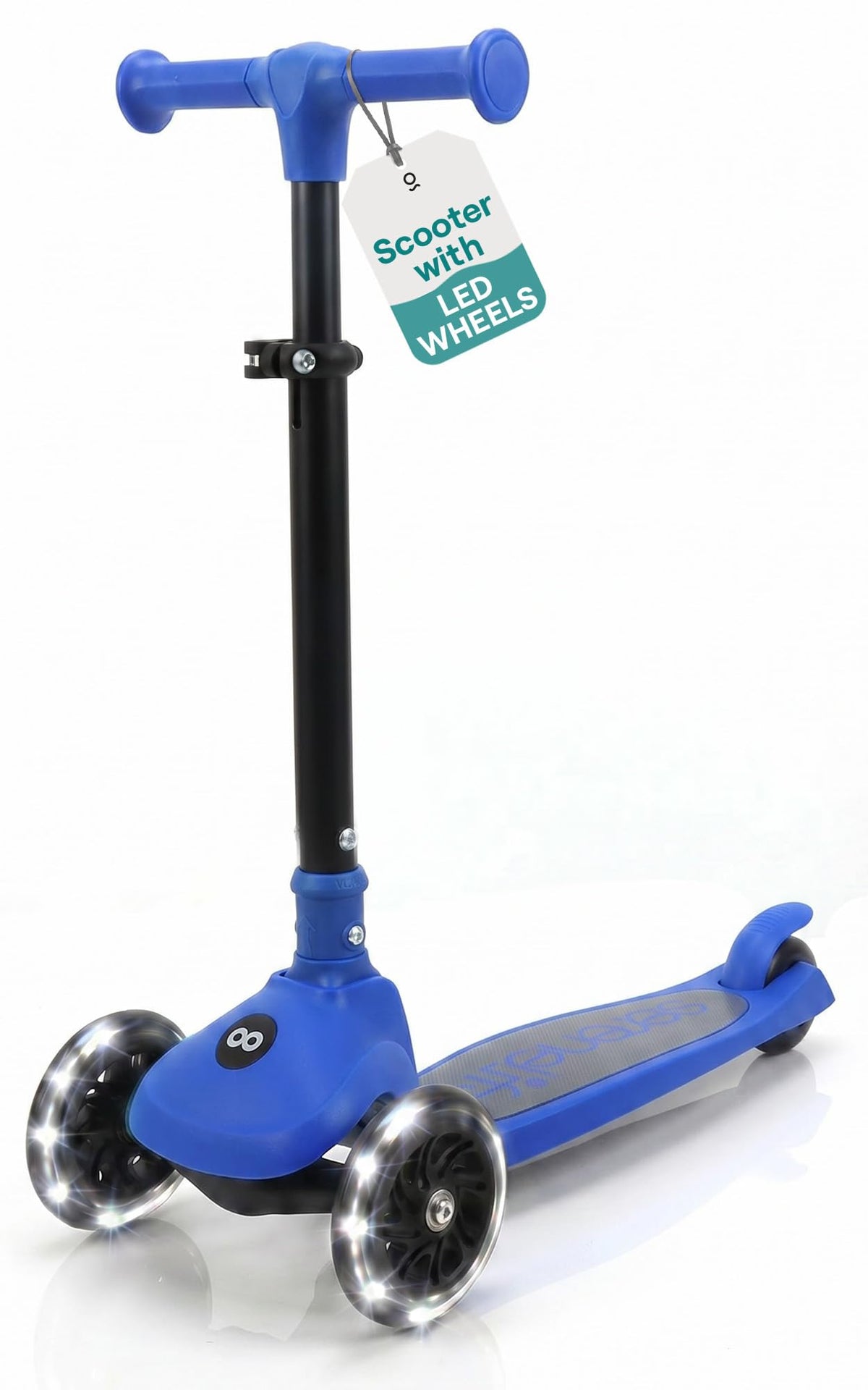 SereneLife 3 Wheel Scooter for Kids, Ages 2+, Blue