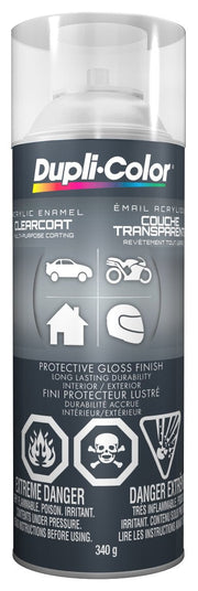 Dupli-Color CDA169207 Acrylic Enamel, Crystal Clear, 12oz