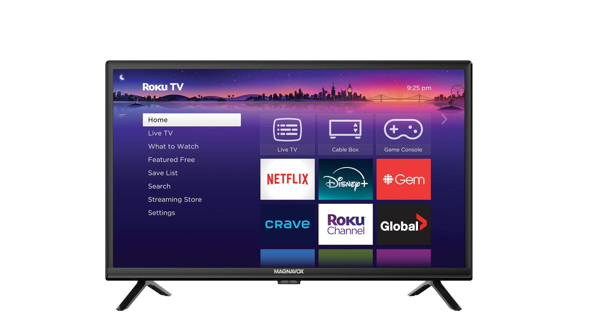 Magnavox 24" Roku Television, 720p, Black