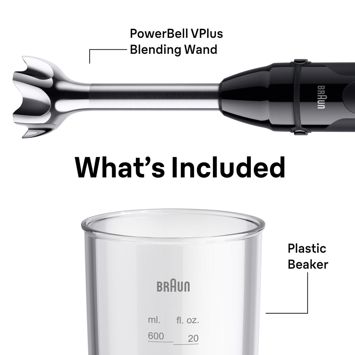 Braun MultiQuick Vario 5 Immersion Blender, 21-Speed, 500W