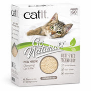 Catit Go Natural Pea Husk Clumping Cat Litter, Unscented, 5.6 kg
