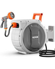 VEVOR Retractable Wall Mounted Garden Hose Reel, 1/2 Inch x 84 ft