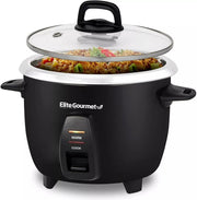 Elite Gourmet Maxi-Matic Rice Cooker, 10 Cups Cooked, ERC-2010B