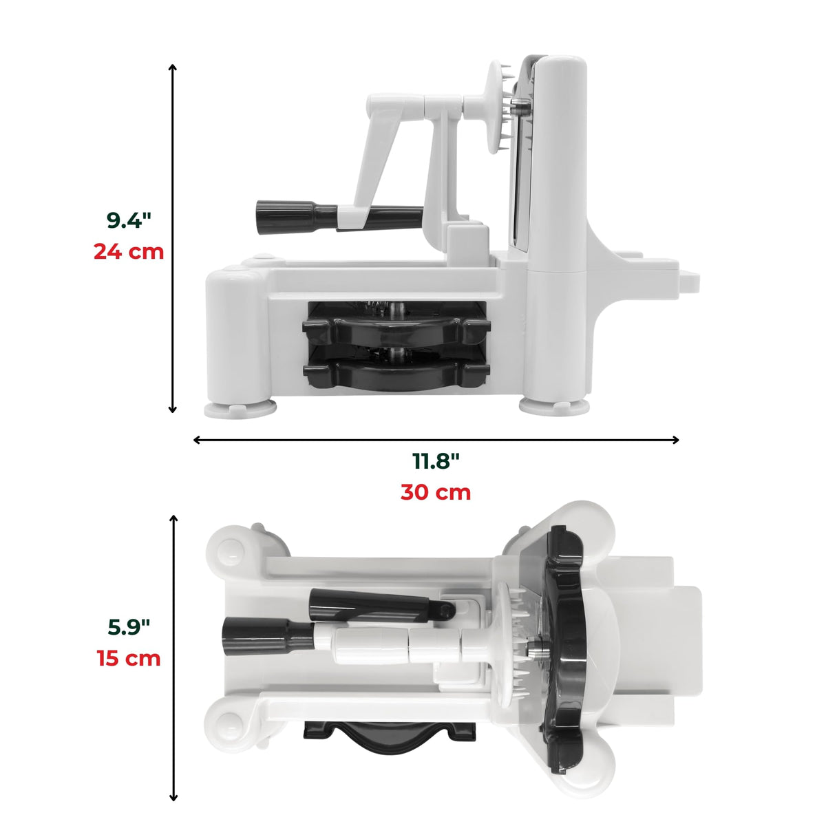 Starfrit Spiralizer with 4 Blades and Suction Base