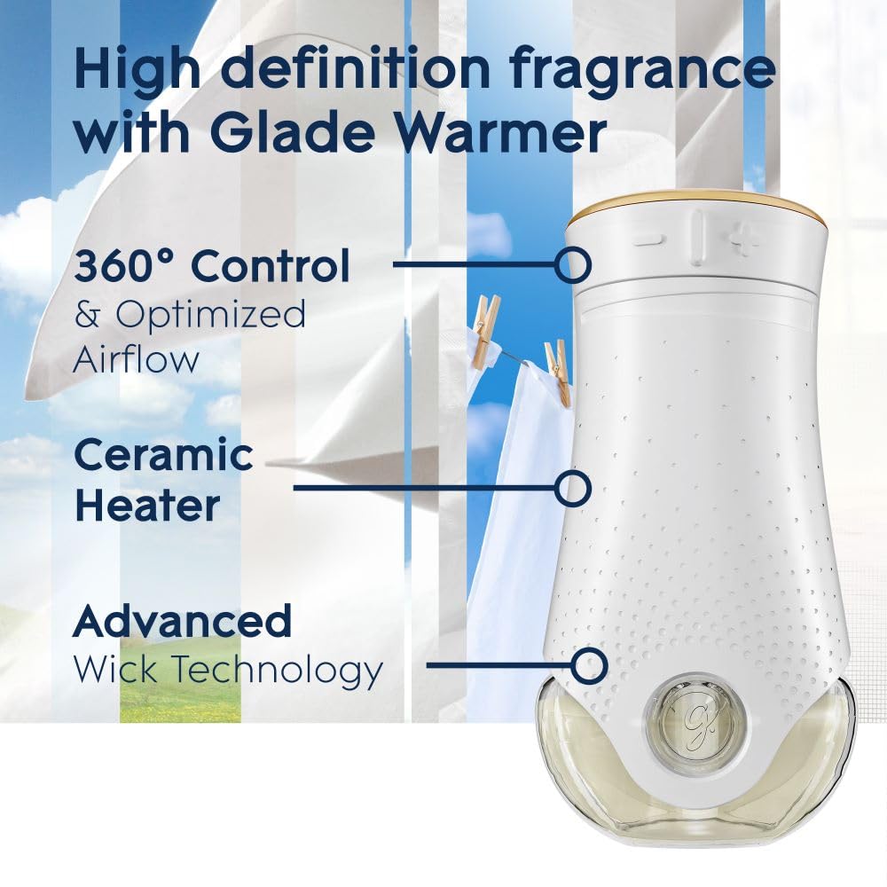 Glade PlugIns Air Freshener Oil Refills, Clean Linen, 5 Refills