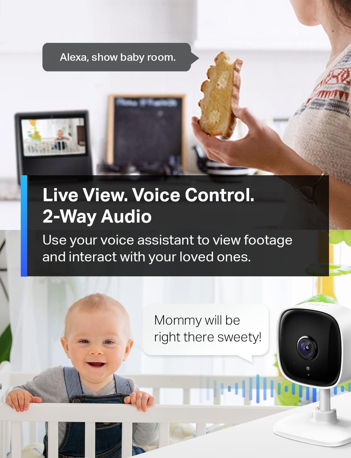 TP-Link Tapo C100 1080p Home Security Wi-Fi Camera