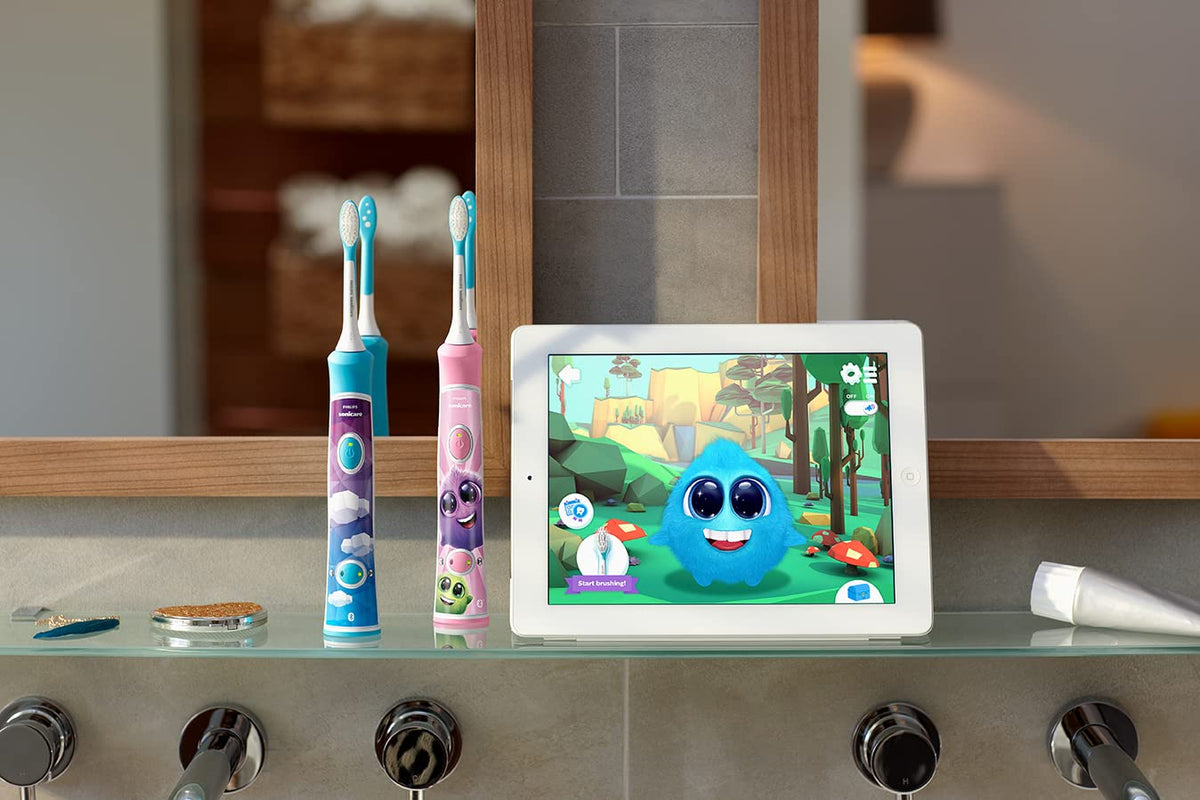 Philips Sonicare for Kids Rechargeable Toothbrush, Pink, HX6351/41