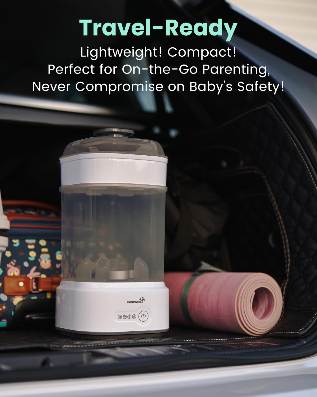 Compact Electric Steam Baby Bottle Sterilizer and Dryer