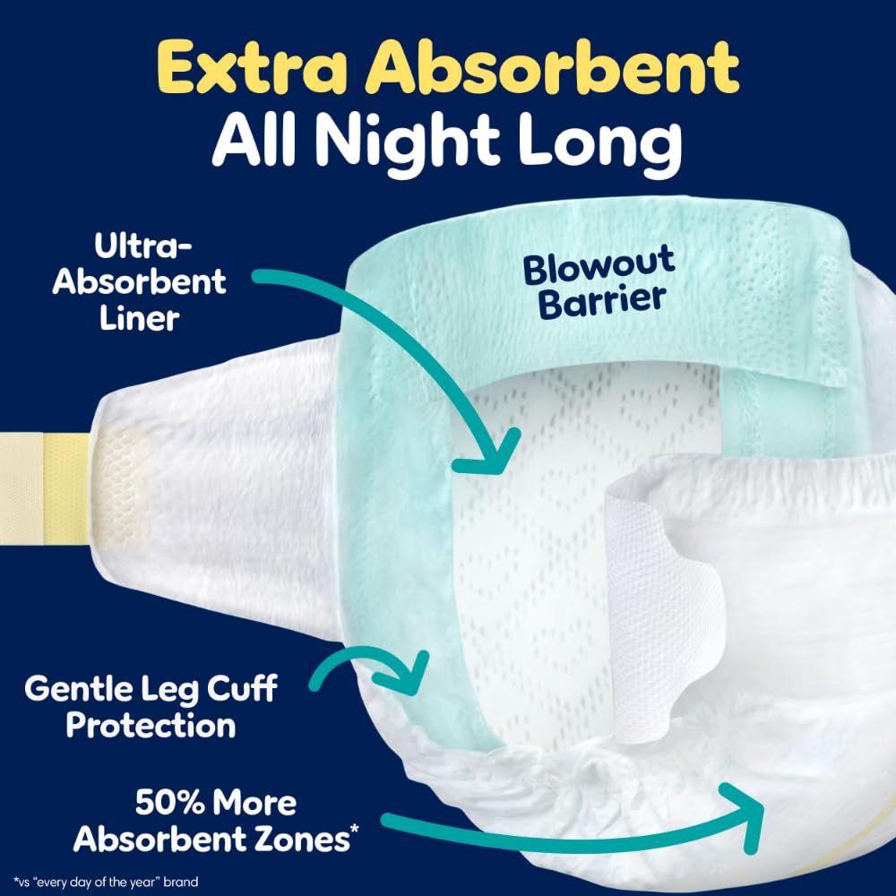 Pampers ZZZ Overnight Diapers, Size 5, 88 Count