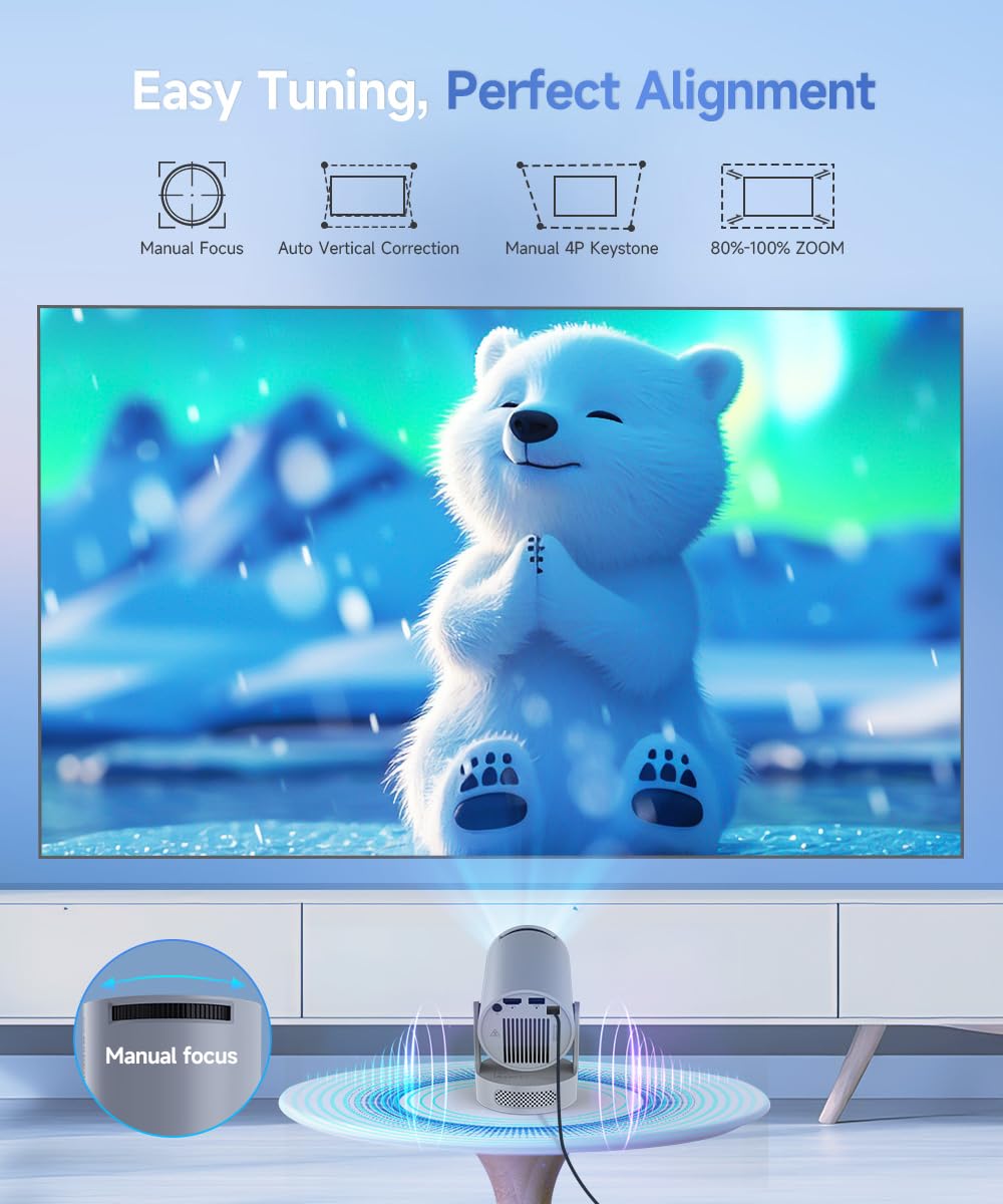 Magcubic HY300PRO+ Mini Smart Projector, Grey