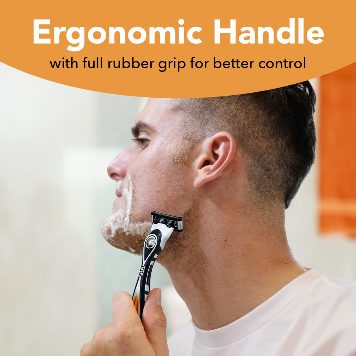 BIC Flex 5 Men's Refillable Razor, 1 Handle + 7 Cartridges