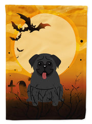 Caroline's Treasures BB4272CHF Pug Black Flag, Large