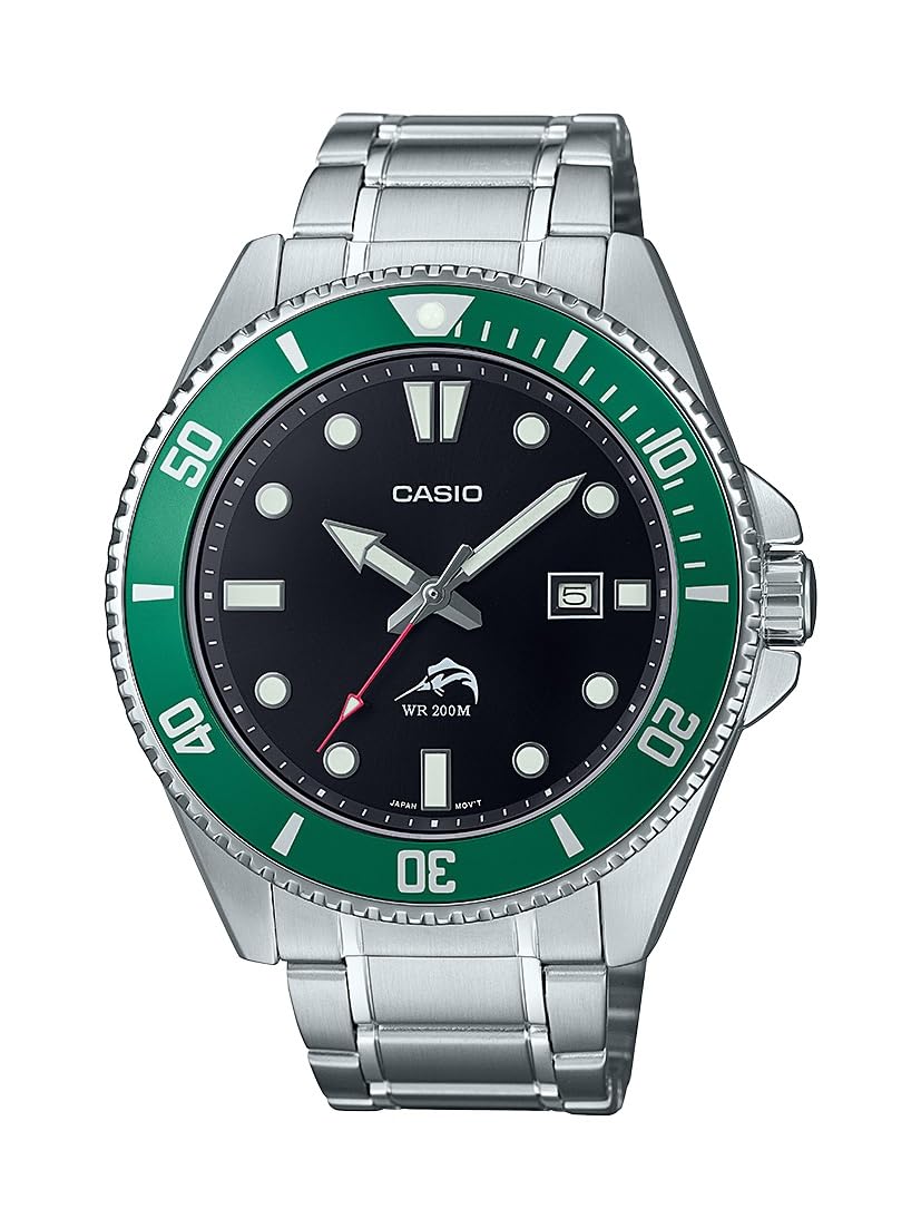 Casio MDV106 Series Unisex Analog Watch, 200M WR, Stainless Steel Case