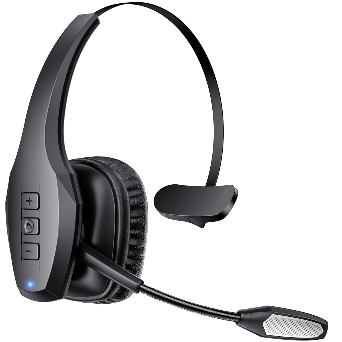 Bluetooth Trucker Headset with Microphone, Noise Cancelling, On-Ear