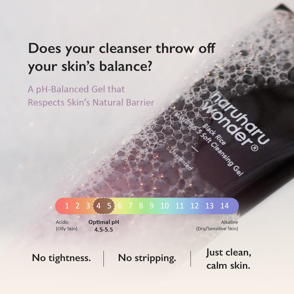 Haruharu Wonder Black Rice Moisture Soft Cleansing Gel, 100 ml
