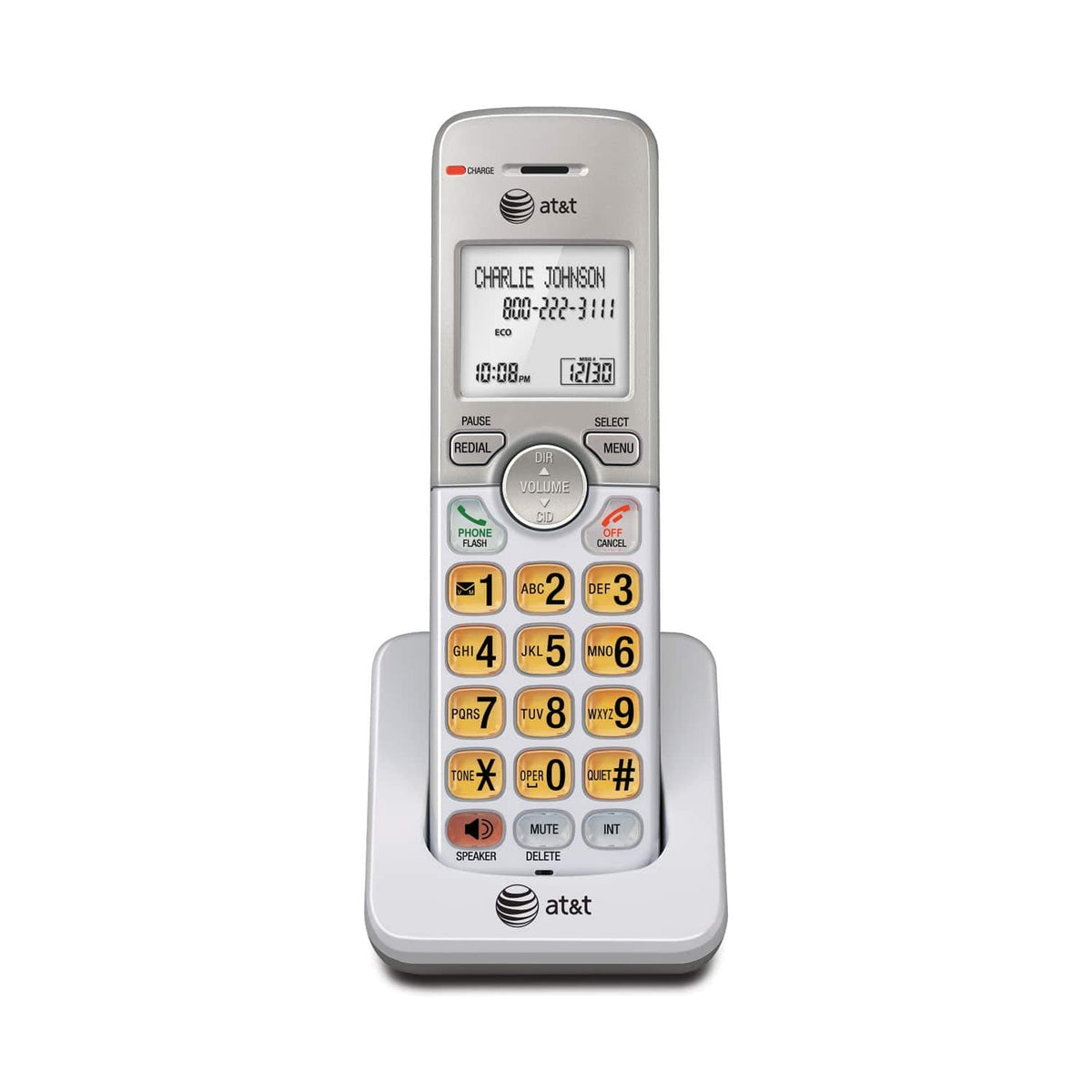 AT&T DECT 6.0 Cordless Phones with Caller ID, 2 Handsets