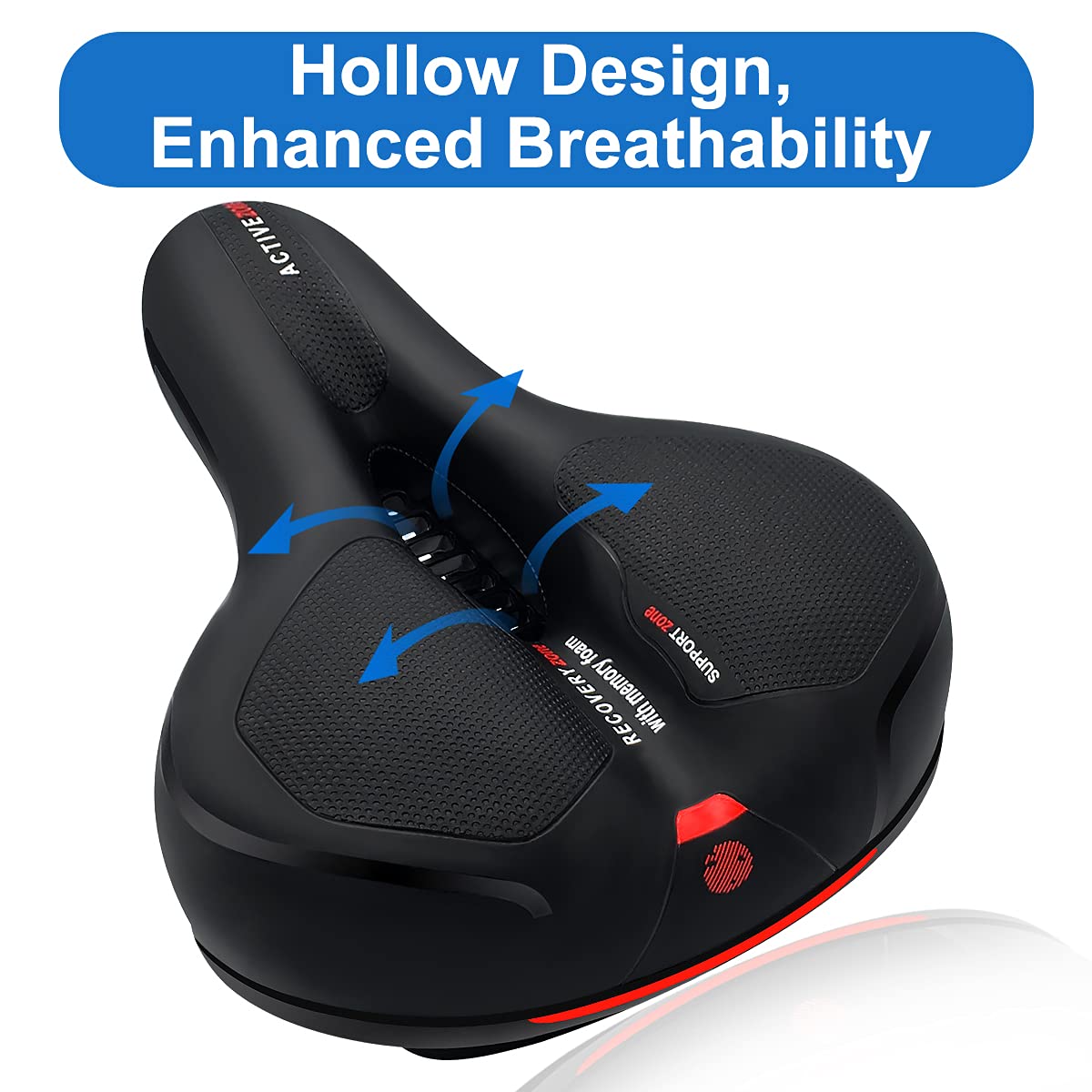 Roryimke Dual Shock Absorbing Bike Seat, Universal Fit