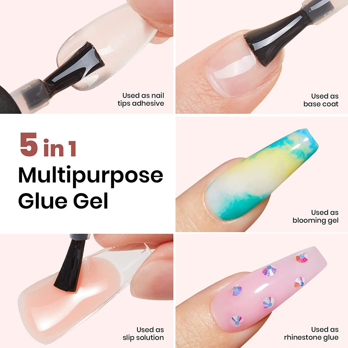 Beetles Gel Polish Nail Glue Kit, 15 ml, 2 Pieces