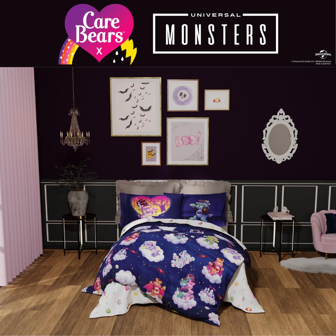 Franco Care Bears x Universal Monsters 7-Piece Bedding Set, Full